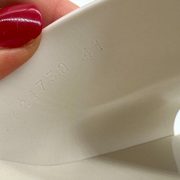 Gucci Double GG Logo Rubber Platform Block Heel Mules Slides Sandals Shoes - Picture 15 of 16